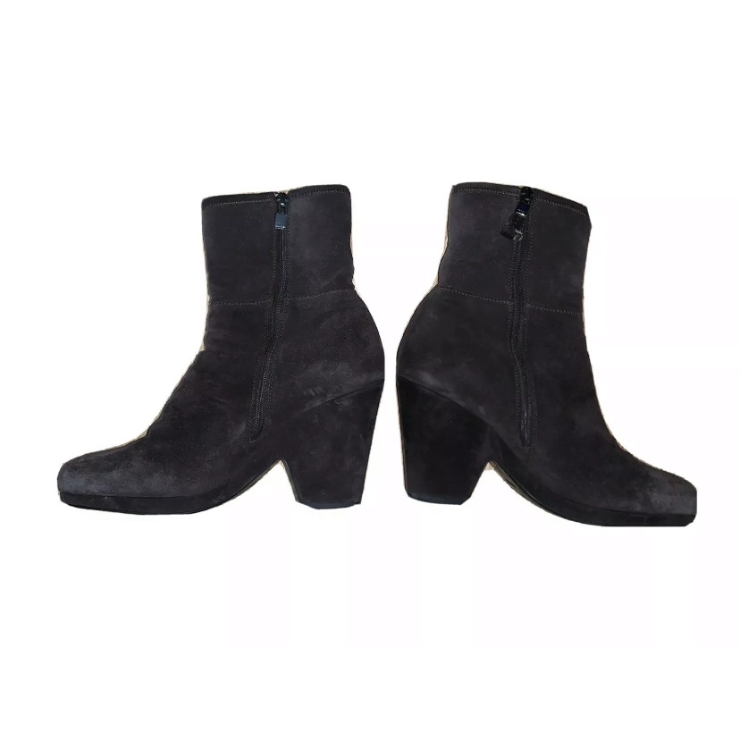Brown Prada Suede Boots 38